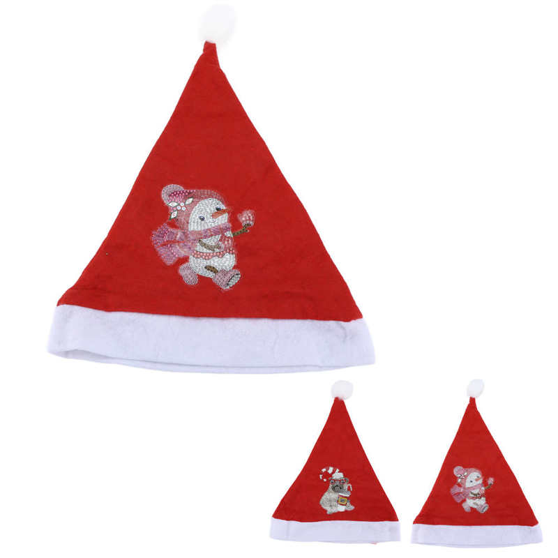 Santa Hat Beautiful Appearance Christmas Hat for Holiday for New Year for Birthday